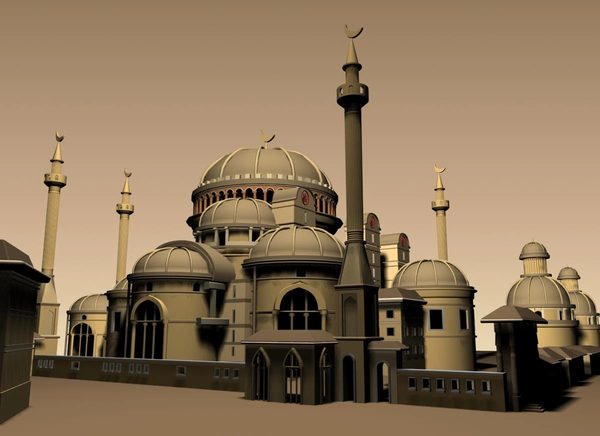 architecture 004 3D Model .c4d .max .obj .3ds .fbx .stl .blend 