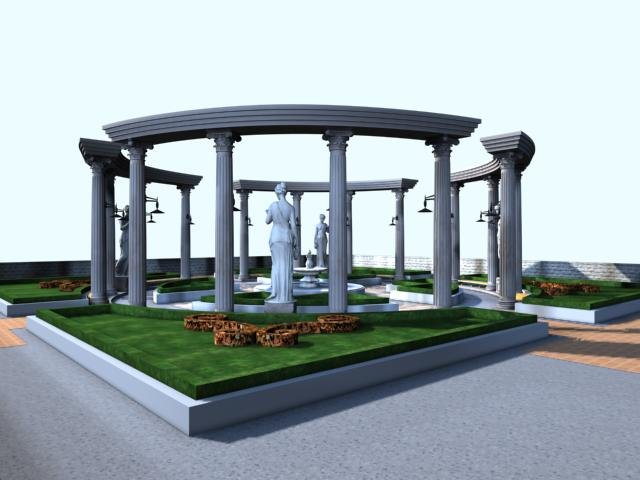 architecture 016 Model 3D .c4d .max .obj .3ds .fbx .stl .blend 