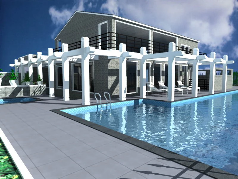 architecture 030 3D Model .c4d .max .obj .3ds .fbx .stl .blend 