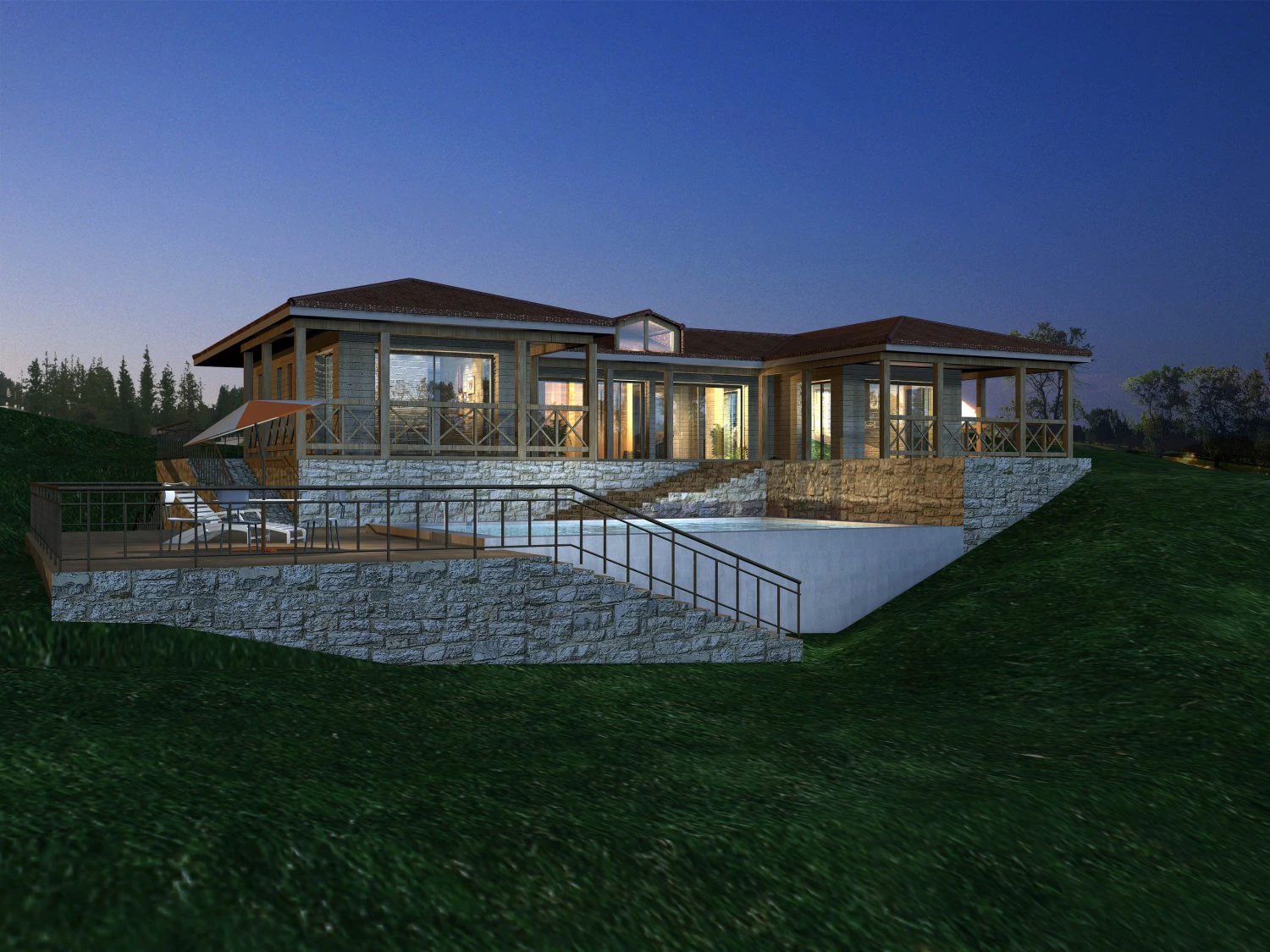 architecture 038 3D Model .c4d .max .obj .3ds .fbx .stl .blend 
