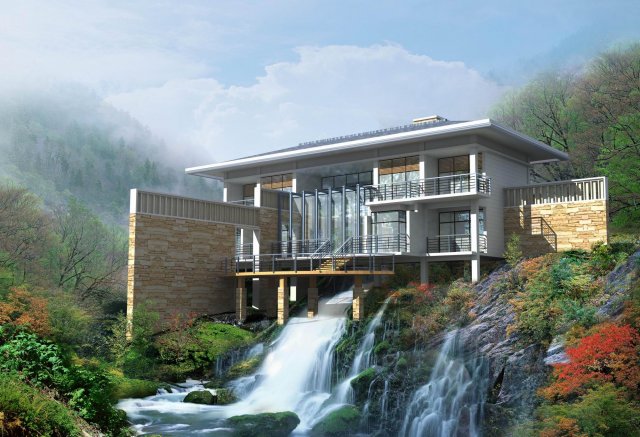 architecture 043 3D Модель .c4d .max .obj .3ds .fbx .stl .blend 