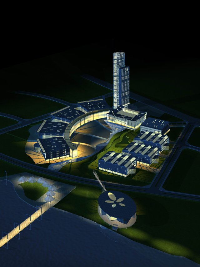 architecture 050 3D Model .c4d .max .obj .3ds .fbx .stl .blend 