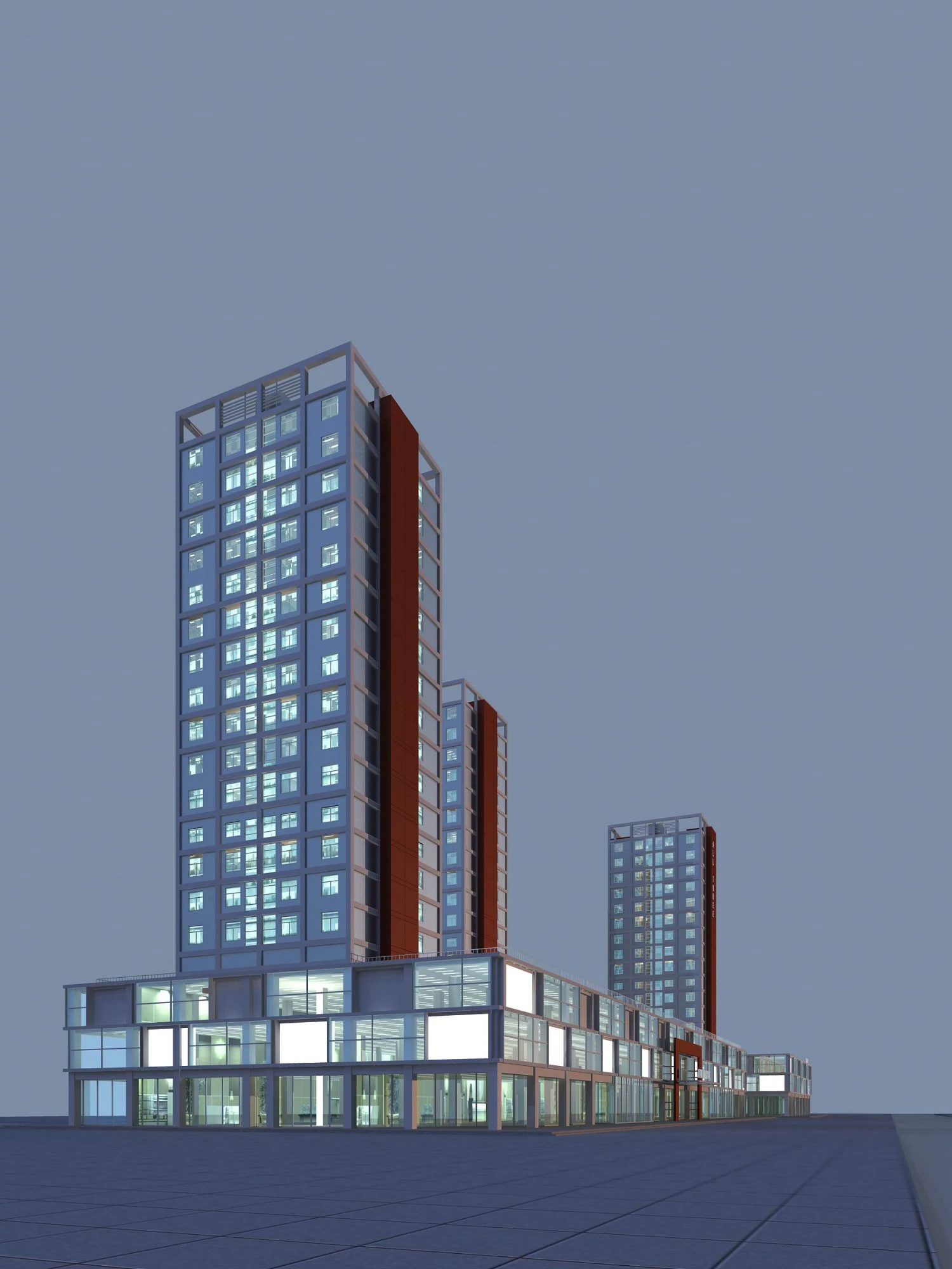 architecture 052 3D Model .c4d .max .obj .3ds .fbx .stl .blend 