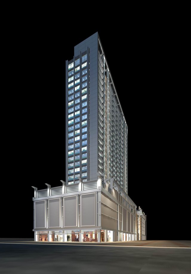 architecture 055 3D Модель .c4d .max .obj .3ds .fbx .stl .blend 