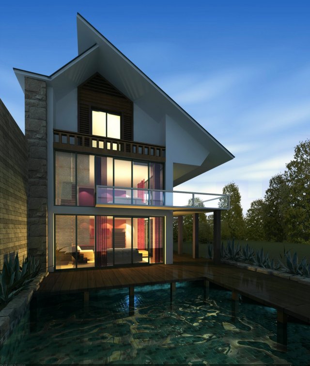 architecture 074 Model 3D .c4d .max .obj .3ds .fbx .stl .blend 