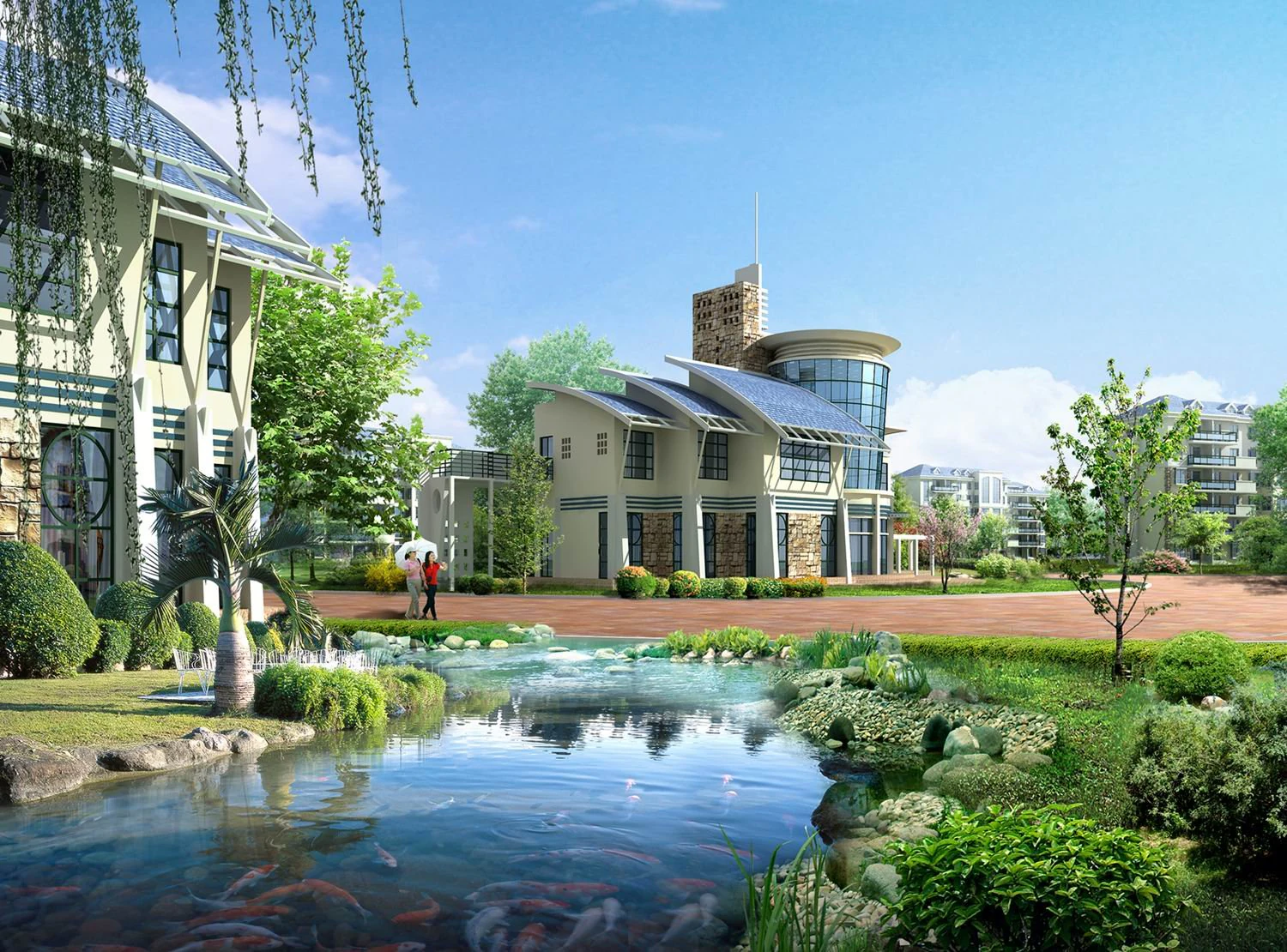 architecture 076 3D Model .c4d .max .obj .3ds .fbx .stl .blend 