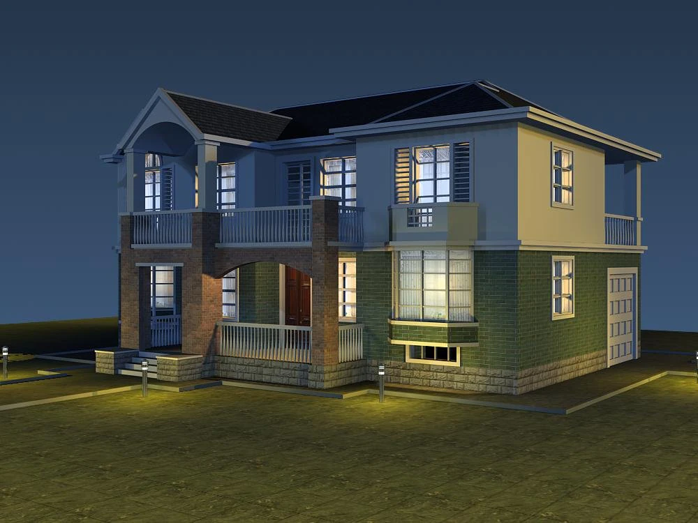 architecture 083 3D Model .c4d .max .obj .3ds .fbx .stl .blend 