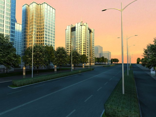 architecture 087 3D Model .c4d .max .obj .3ds .fbx .stl .blend 