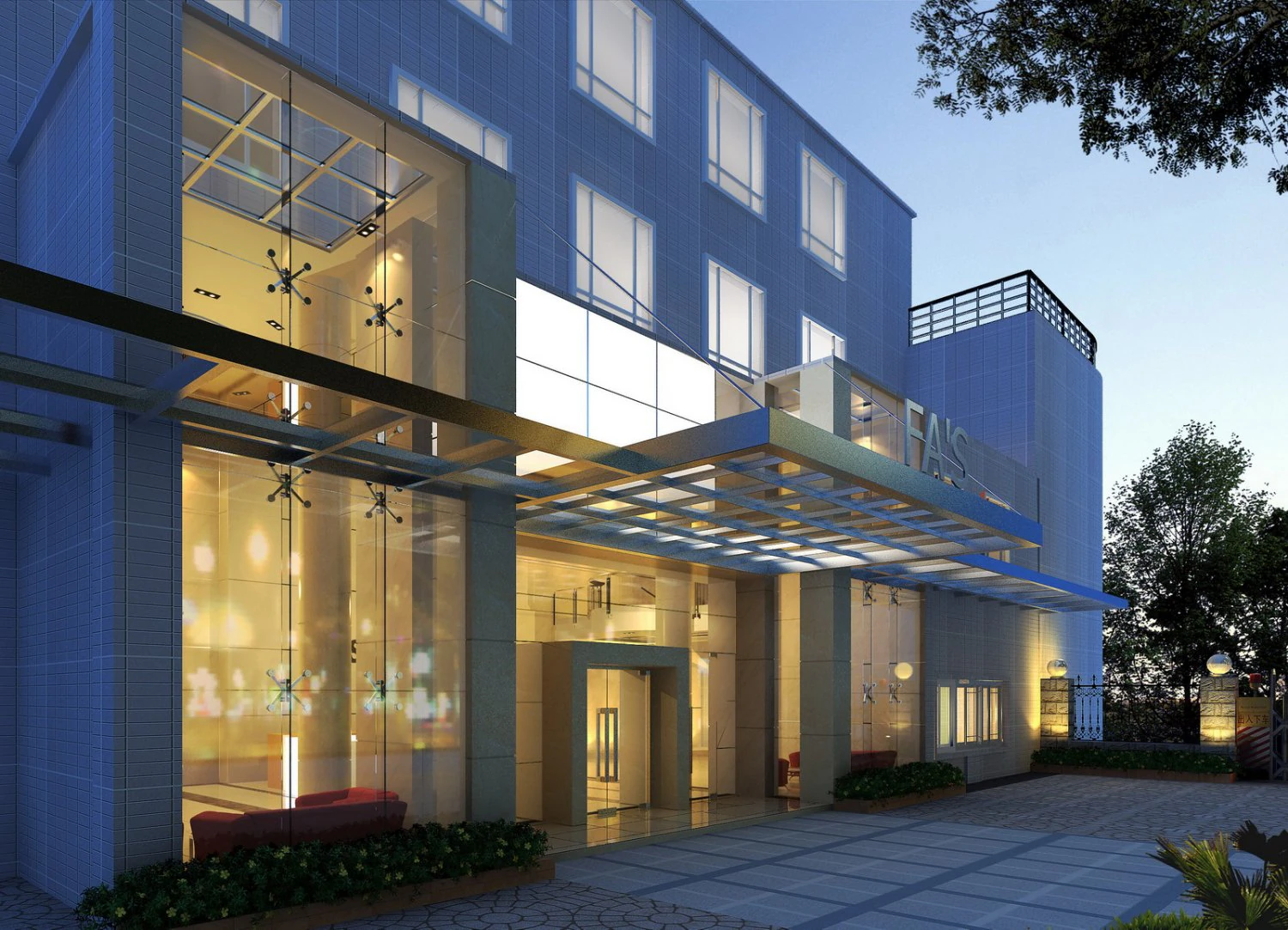 architecture 088 3D Model .c4d .max .obj .3ds .fbx .stl .blend 