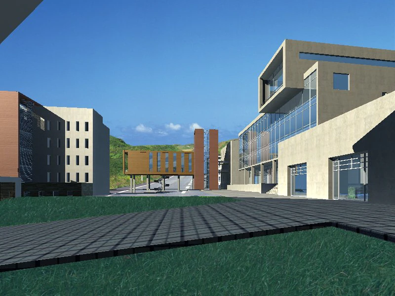 architecture 094 3D Model .c4d .max .obj .3ds .fbx .stl .blend 
