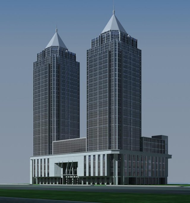 architecture 096 3D Модель .c4d .max .obj .3ds .fbx .stl .blend