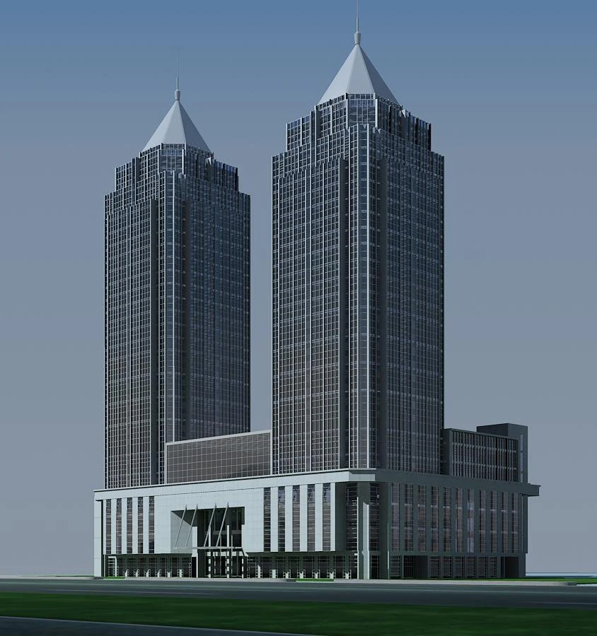 architecture 096 3D Model .c4d .max .obj .3ds .fbx .stl .blend 