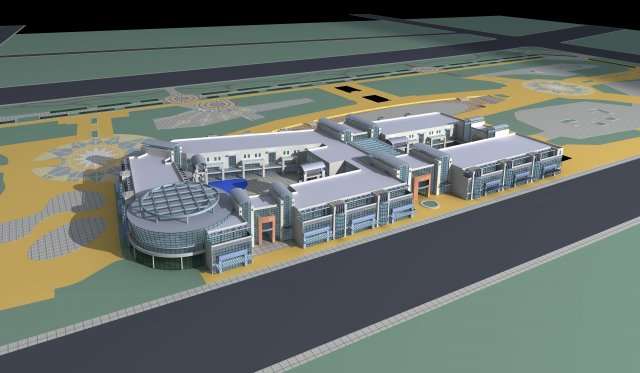 architecture 108 3D Model .c4d .max .obj .3ds .fbx .stl .blend 