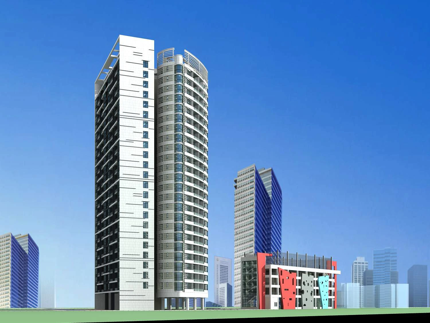 architecture 121 3D Model .c4d .max .obj .3ds .fbx .stl .blend 