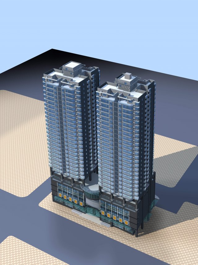 architecture 127 3D 模型 .c4d .max .obj .3ds .fbx .stl .blend 