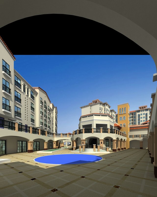 architecture 152 3D Model .c4d .max .obj .3ds .fbx .stl .blend 