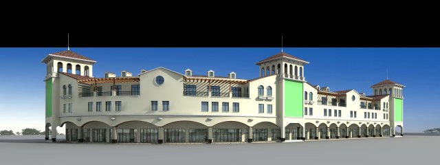 architecture 158 3D Модель .c4d .max .obj .3ds .fbx .stl .blend 