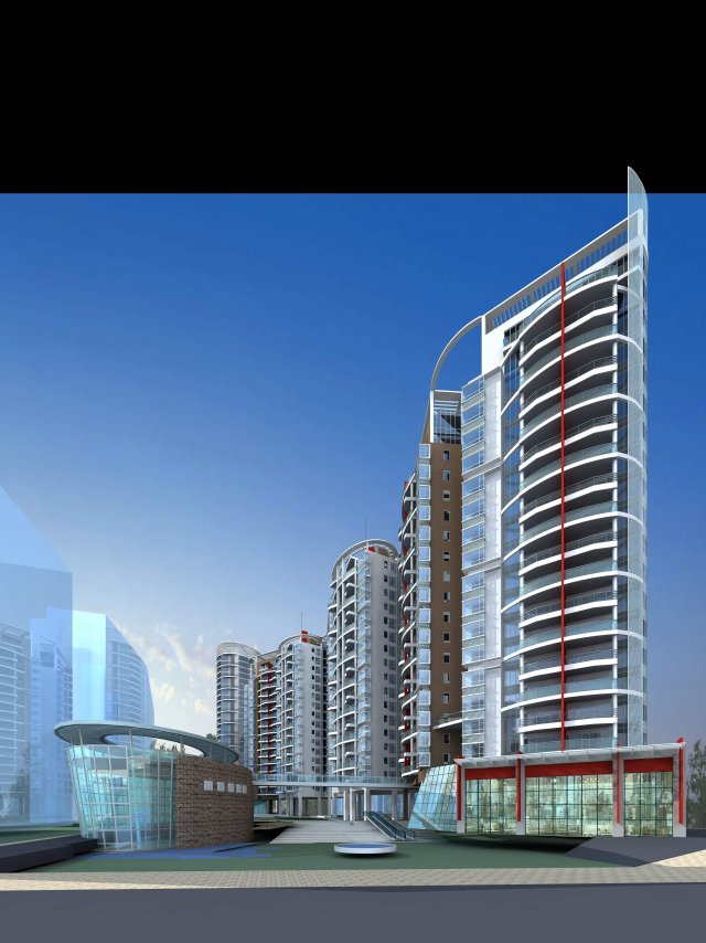architecture 167 3D Model .c4d .max .obj .3ds .fbx .stl .blend 
