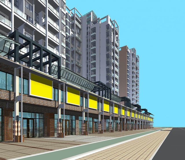 architecture 170 3D Model .c4d .max .obj .3ds .fbx .stl .blend 