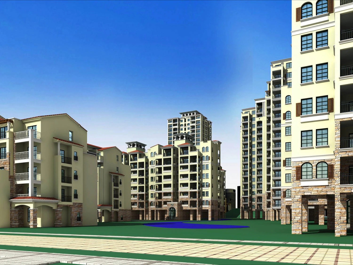 architecture 174 3D Model .c4d .max .obj .3ds .fbx .stl .blend 