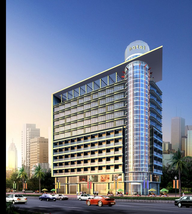 architecture 187 3D Model .c4d .max .obj .3ds .fbx .stl .blend 