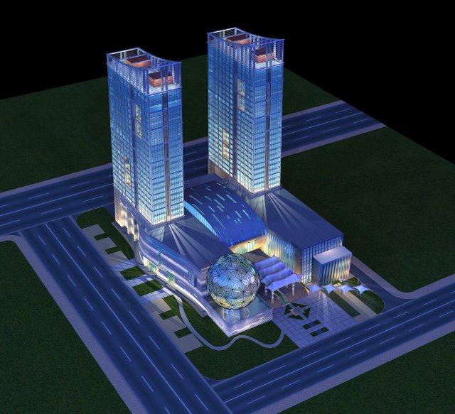 architecture 192 3D 模型 .c4d .max .obj .3ds .fbx .stl .blend 