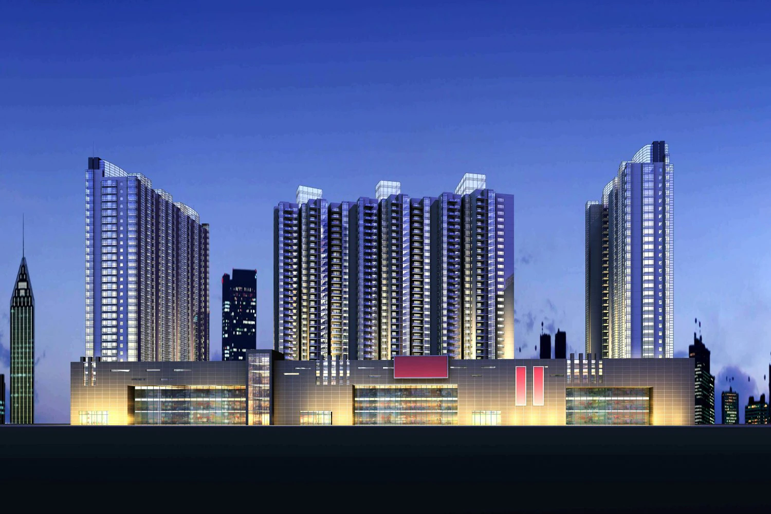 architecture 206 3D Model .c4d .max .obj .3ds .fbx .stl .blend 