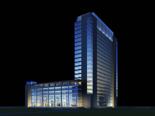 architecture 208 3D Model .c4d .max .obj .3ds .fbx .stl .blend 