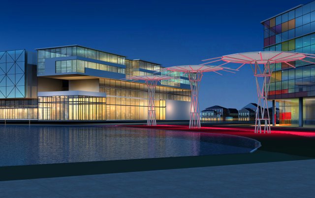 architecture 230 3D Model .c4d .max .obj .3ds .fbx .stl .blend 