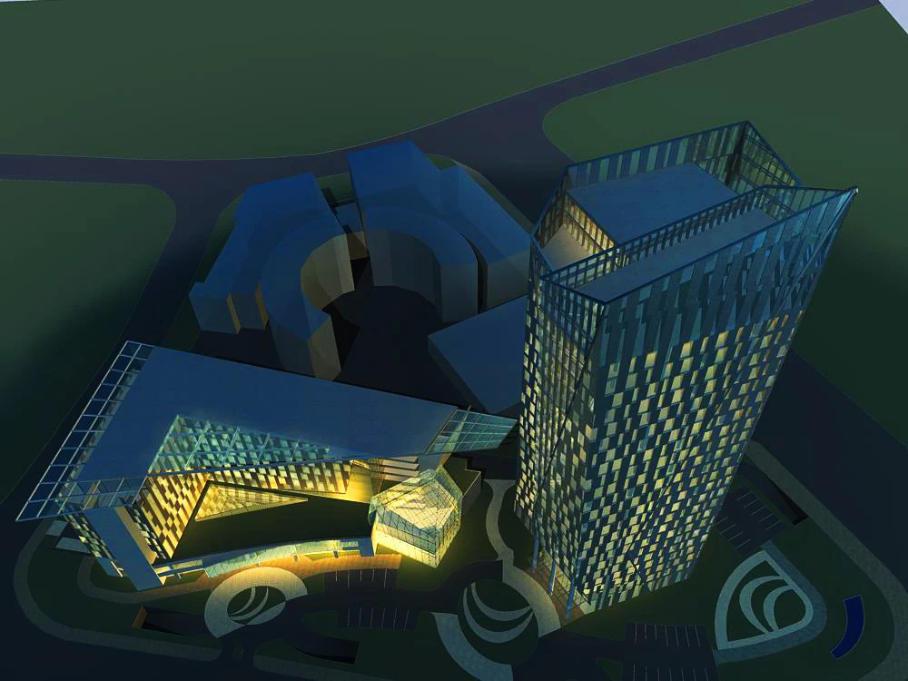 architecture 238 3D Model .c4d .max .obj .3ds .fbx .stl .blend 
