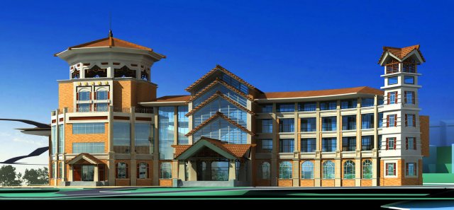 architecture 248 3D 模型 .c4d .max .obj .3ds .fbx .stl .blend 