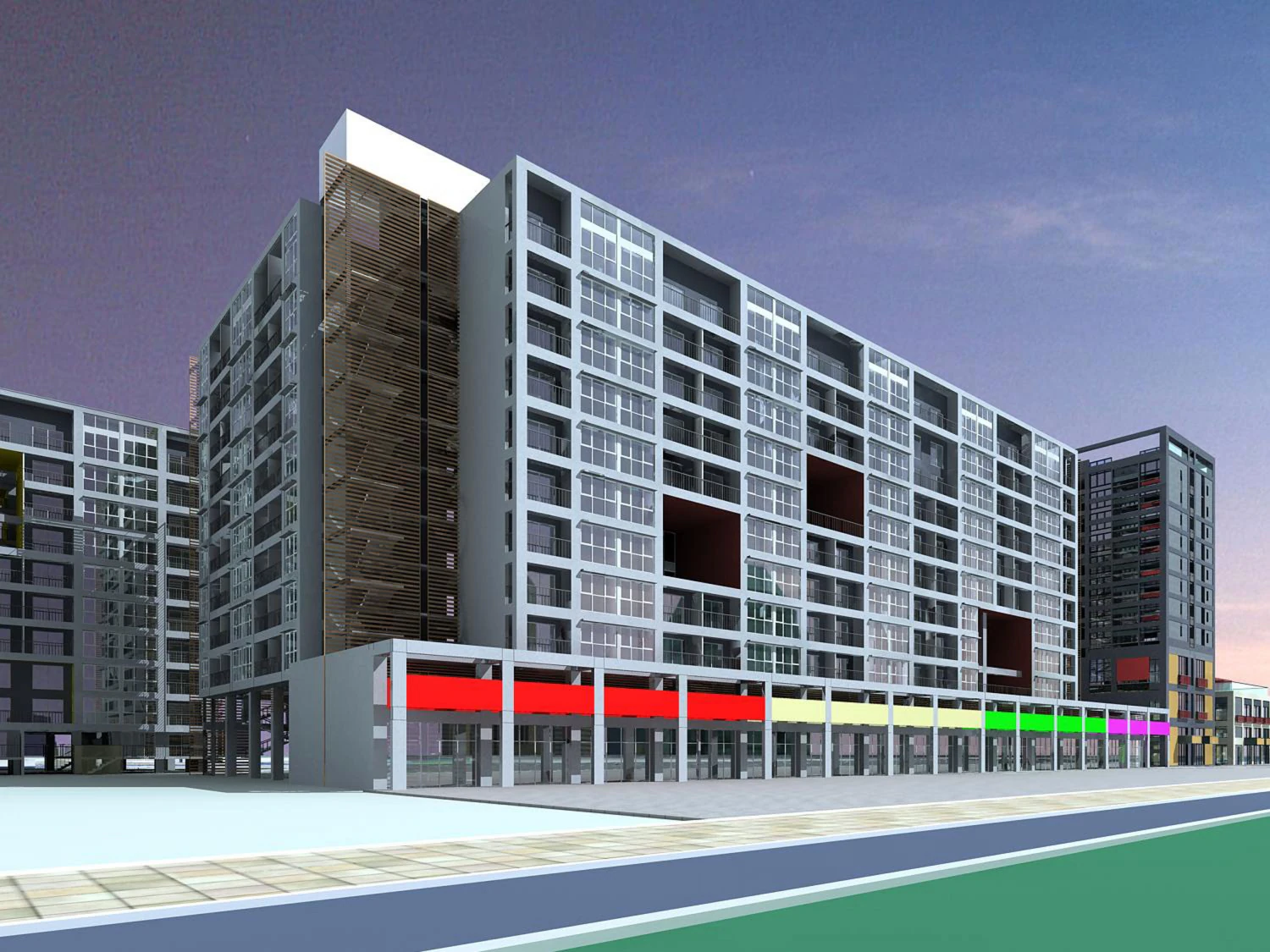 architecture 255 3D Model .c4d .max .obj .3ds .fbx .stl .blend 
