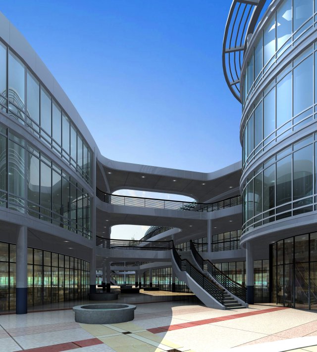 architecture 256 3D Model .c4d .max .obj .3ds .fbx .stl .blend 