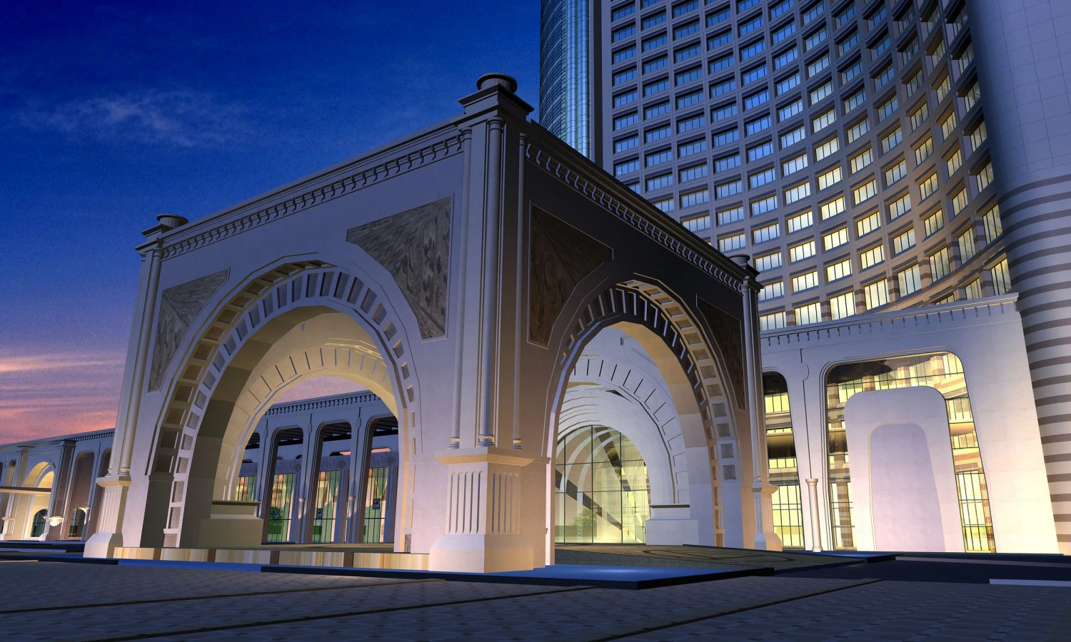 architecture 257 3D Model .c4d .max .obj .3ds .fbx .stl .blend 