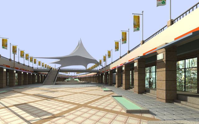 architecture 262 3D Model .c4d .max .obj .3ds .fbx .stl .blend 