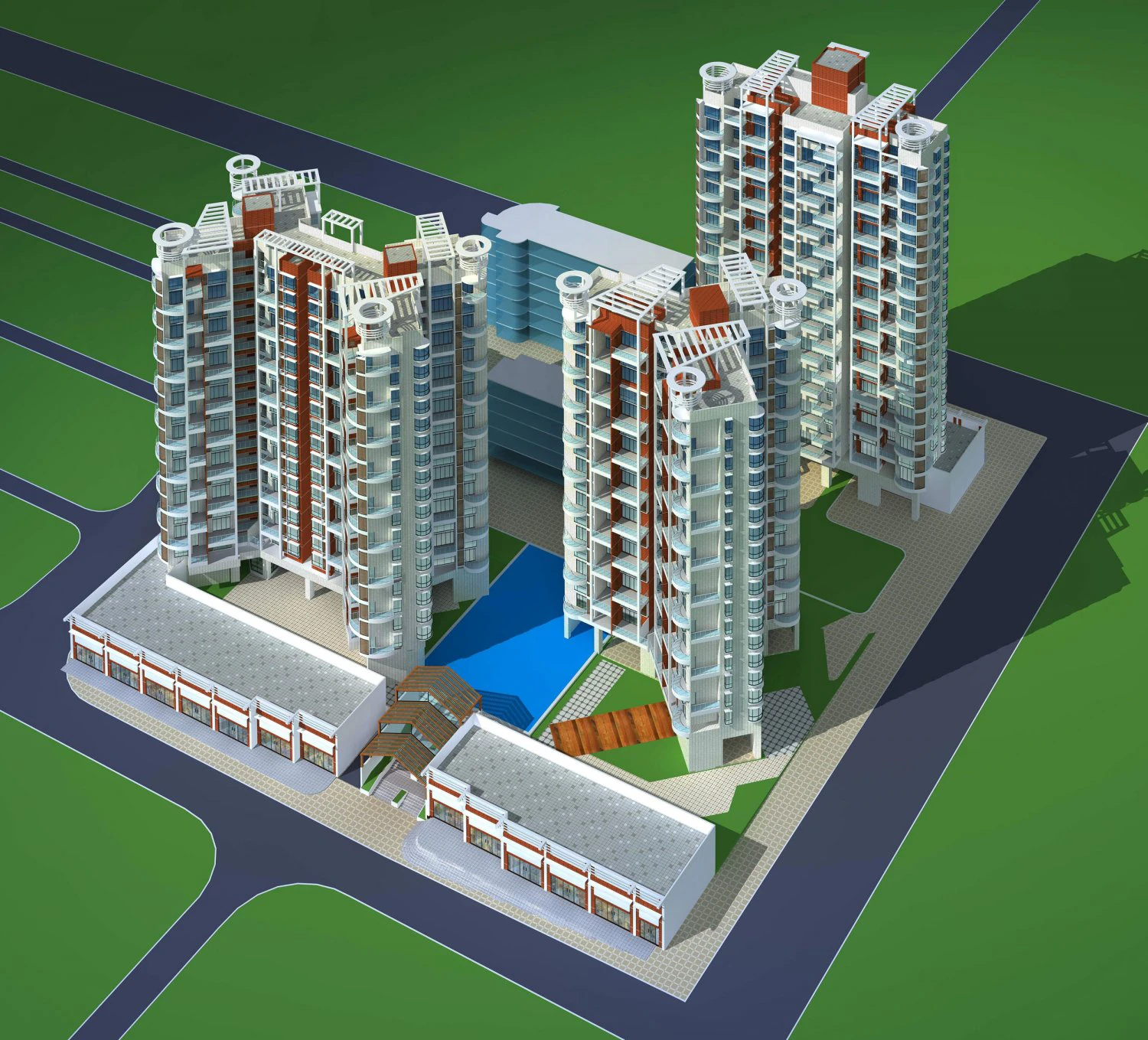 architecture 265 3D Model .c4d .max .obj .3ds .fbx .stl .blend 