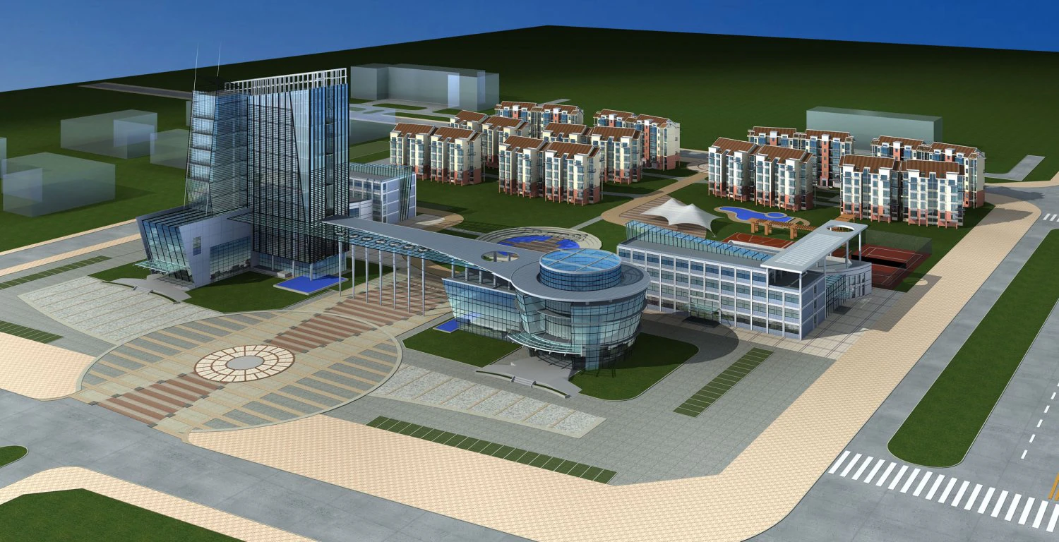 architecture 272 3D Model .c4d .max .obj .3ds .fbx .stl .blend 
