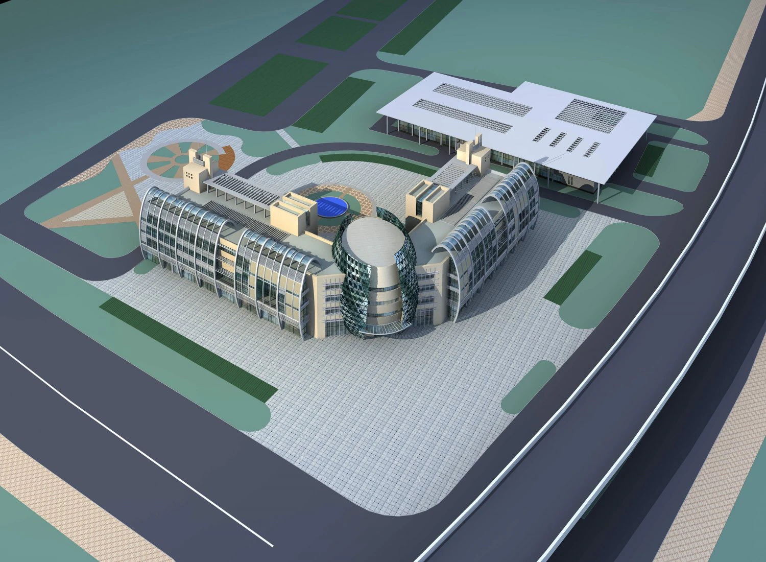 architecture 281 3D Model .c4d .max .obj .3ds .fbx .stl .blend 
