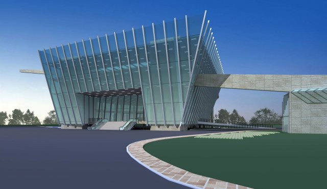 architecture 284 3D Model .c4d .max .obj .3ds .fbx .stl .blend 