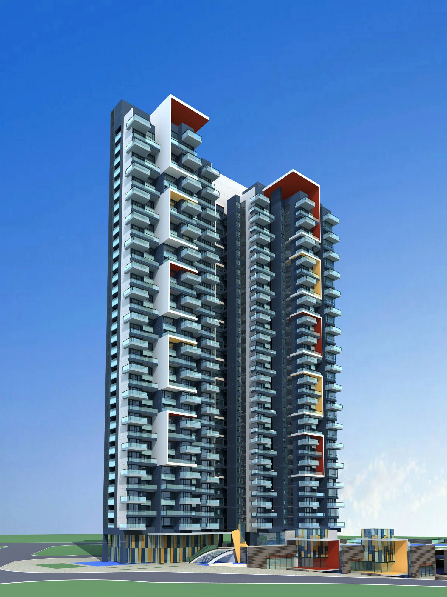 architecture 285 3D Model .c4d .max .obj .3ds .fbx .stl .blend 