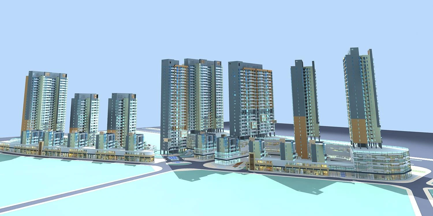 architecture 292 3D Model .c4d .max .obj .3ds .fbx .stl .blend 