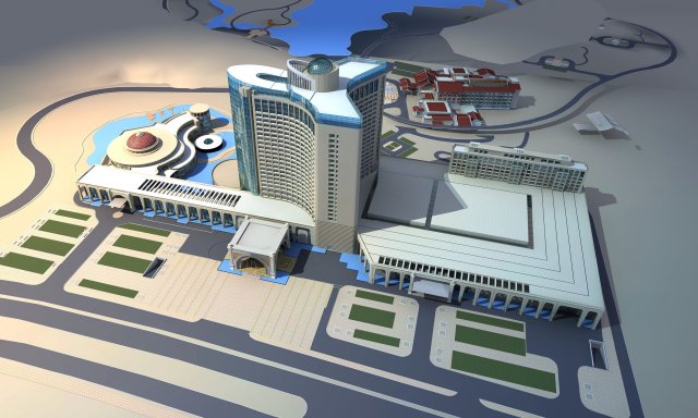 architecture 302 3D Model .c4d .max .obj .3ds .fbx .stl .blend 