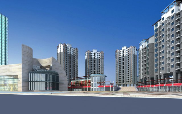 architecture 304 3D Model .c4d .max .obj .3ds .fbx .stl .blend 