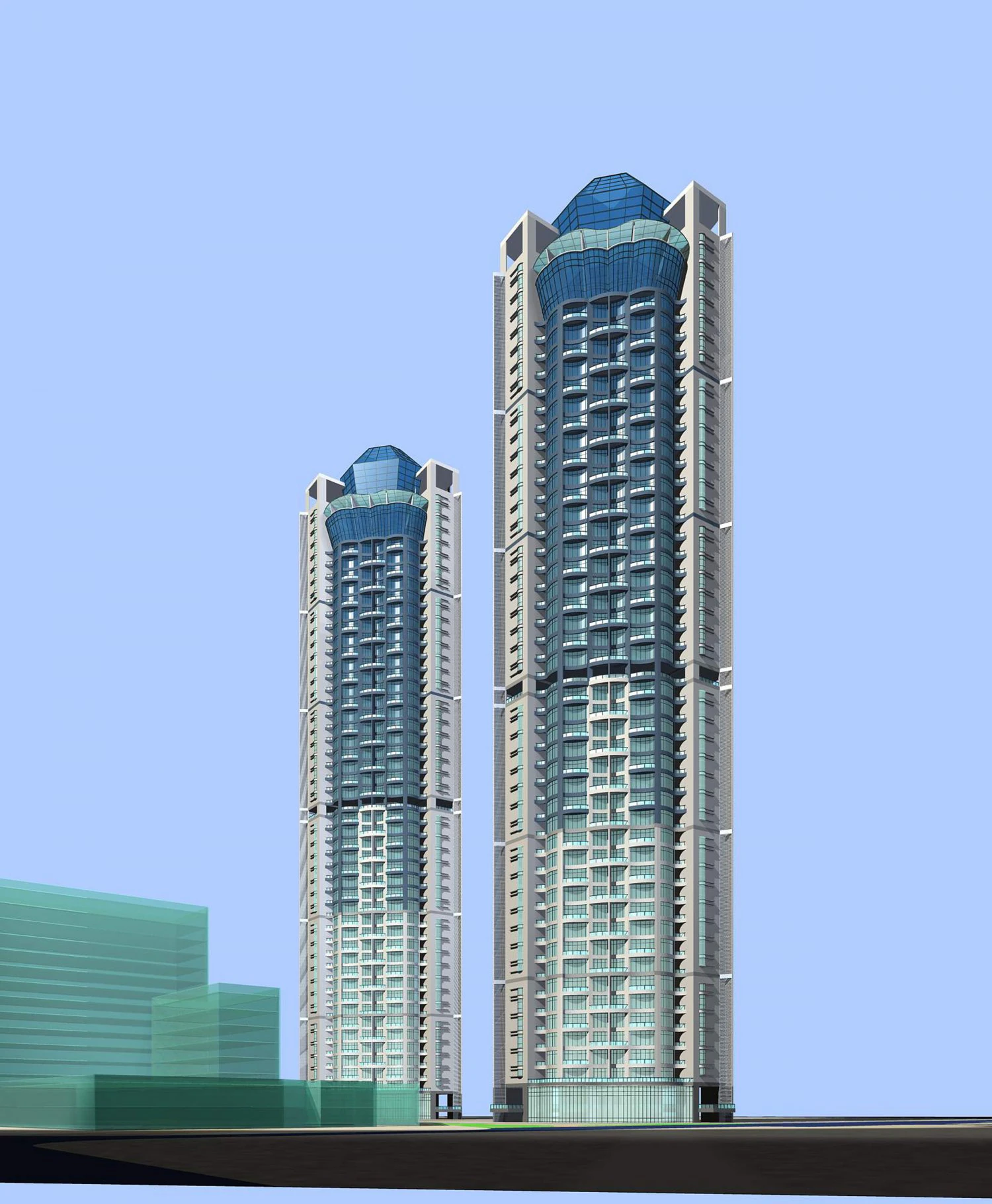 architecture 305 3D Model .c4d .max .obj .3ds .fbx .stl .blend 