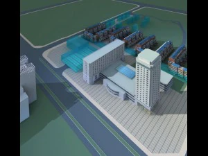 architecture 308 3D Model