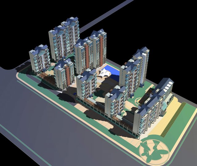 architecture 314 3D Модель .c4d .max .obj .3ds .fbx .stl .blend 