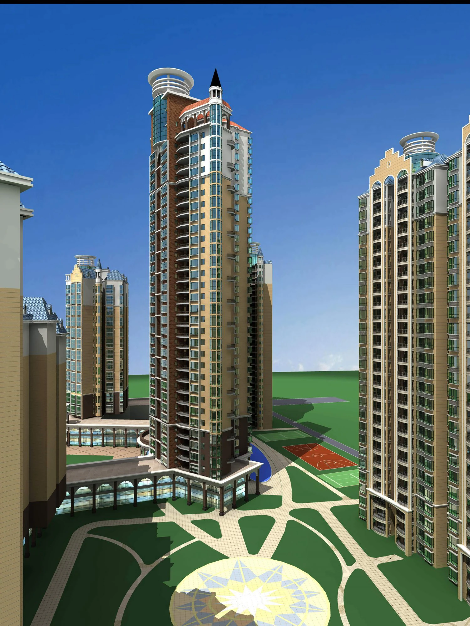 architecture 315 3D Model .c4d .max .obj .3ds .fbx .stl .blend 