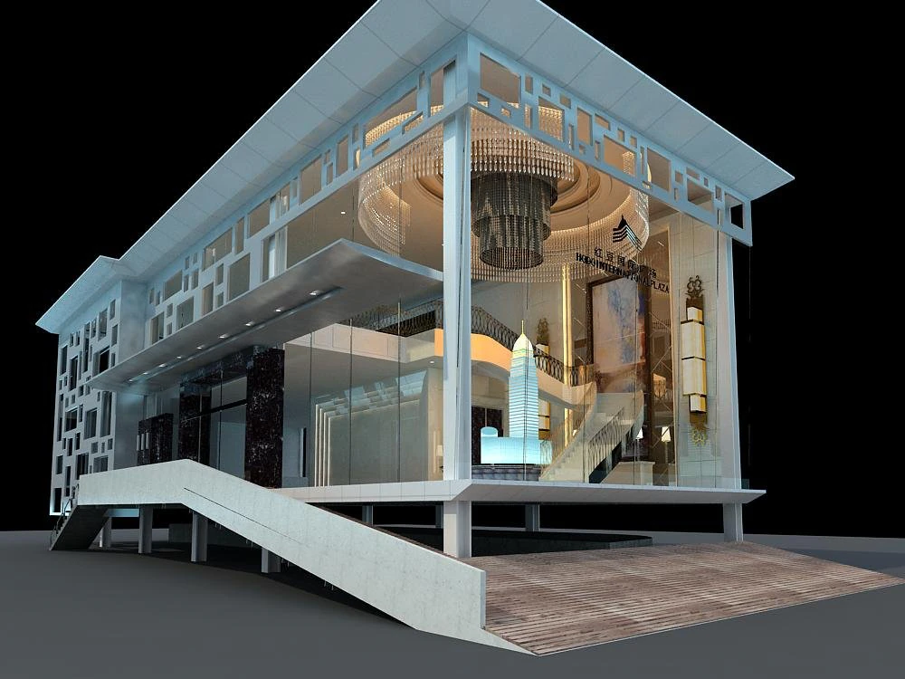 architecture 324 3D Model .c4d .max .obj .3ds .fbx .stl .blend 