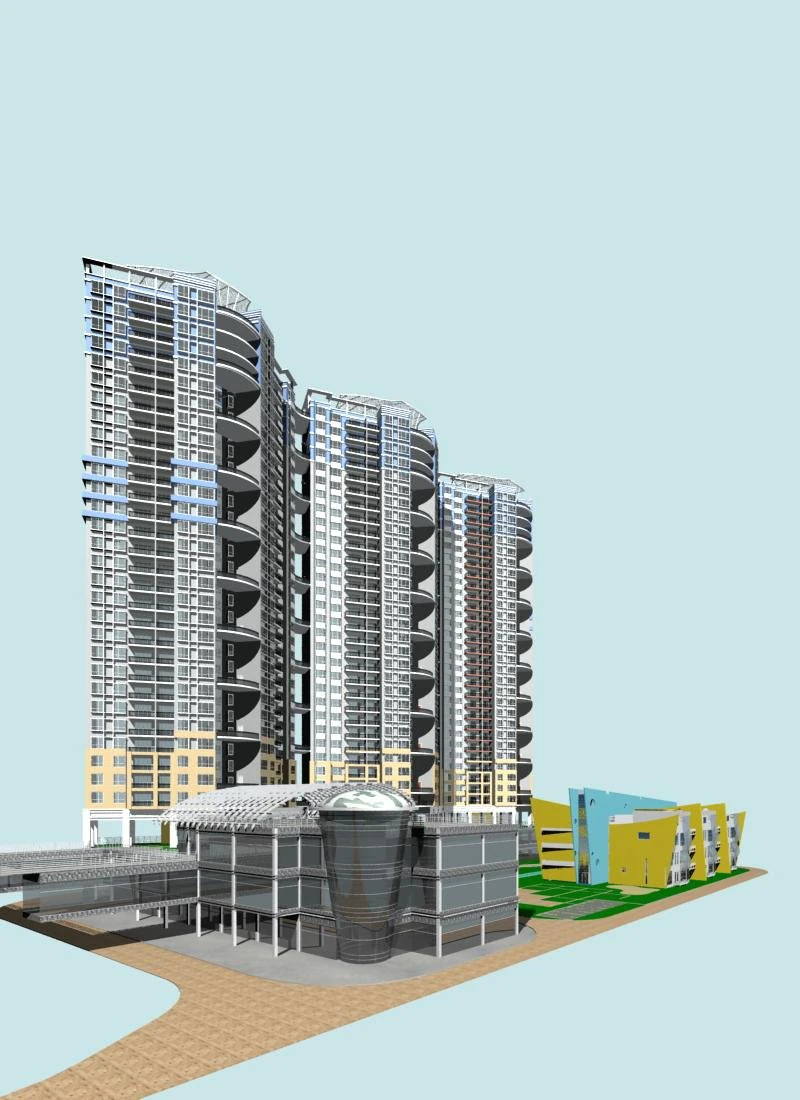 architecture 332 3D Model .c4d .max .obj .3ds .fbx .stl .blend 