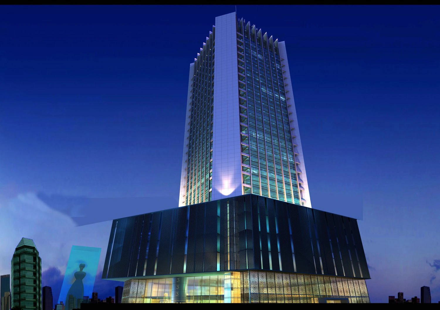 architecture 333 3D Model .c4d .max .obj .3ds .fbx .stl .blend 
